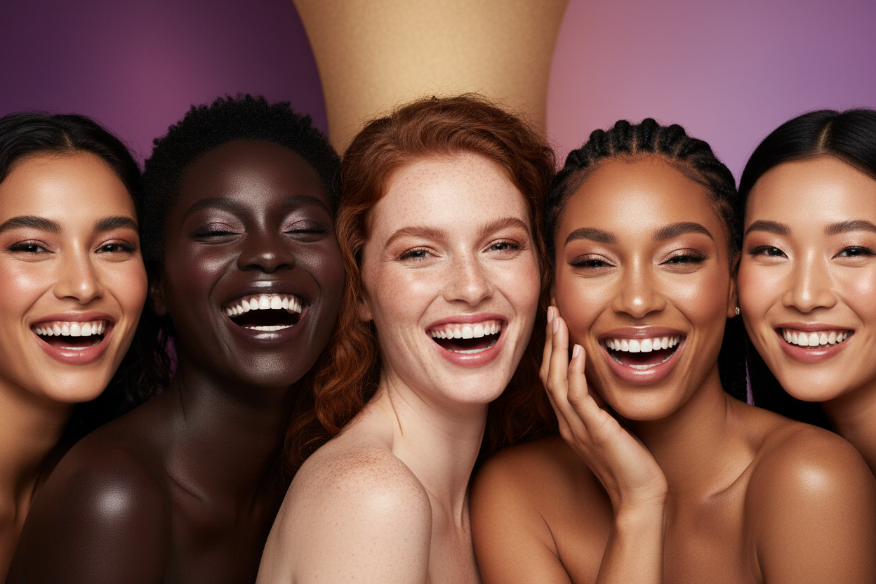 Bouisque's Beauty Brand - Diverse Women with Contrasting Complexions